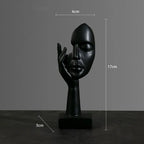 Resin Abstract Statue Desktop Ornaments Sculpture Figurines Face Character Nordic Light Luxury Art Crafts Office Home Decor Lootquake LLC