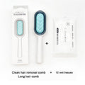 Cat Cleaning Comb Cat Hair Remover to Remove Floating Hair Sticky Fur Universal Pet Grooming Brush for Cat Dog Paired with Wipes Pet Cleaning Hair Removal Comb For Massaging And Removing Loose Hair Stevvex