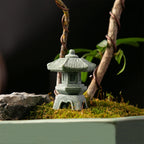Chinese Pagoda Statue Miniature Sandstone Sculpture Asian Decor for Outdoor Car  Landscape Decor Lootquake LLC