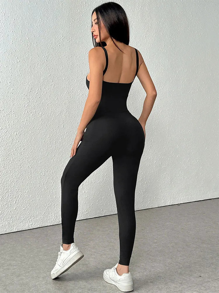 Black Backless Sling Jumpsuits Women Fashion Jumpsuits - SJB-DIAMOND ELITES