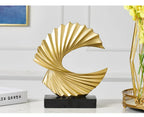 Modern Decor Abstract Sculpture Resin Sculptur Art Golden Statue Living Room Home Decoration Office Desk Decoration Accessories Lootquake LLC