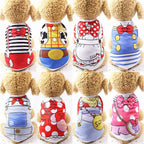 T-Shirt for Small Pet Supplies Cartoon Clothing Shirt Casual Puppy Dogs Soft Vests Summer Pet Dog Clothes