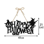 Halloween Party Door Decorations Horror Pumpkin Ghost Bat Hanging Pendent paper Sign for Home Halloween Festival Party Decor