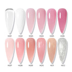 30ML Hard Gel For Nail Extension Milky White Builder Constructor Gel Self Leveling Reinforcement Nail Gels Camouflage Manicure Lootquake LLC