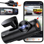 Vantrue N4Pro Dashcam 4K Wi-Fi 3-Channel Dashcam Voice Control IMX678 Night Vision HDR GPS Cam 24h Packing Mode Camera for Car Lootquake LLC