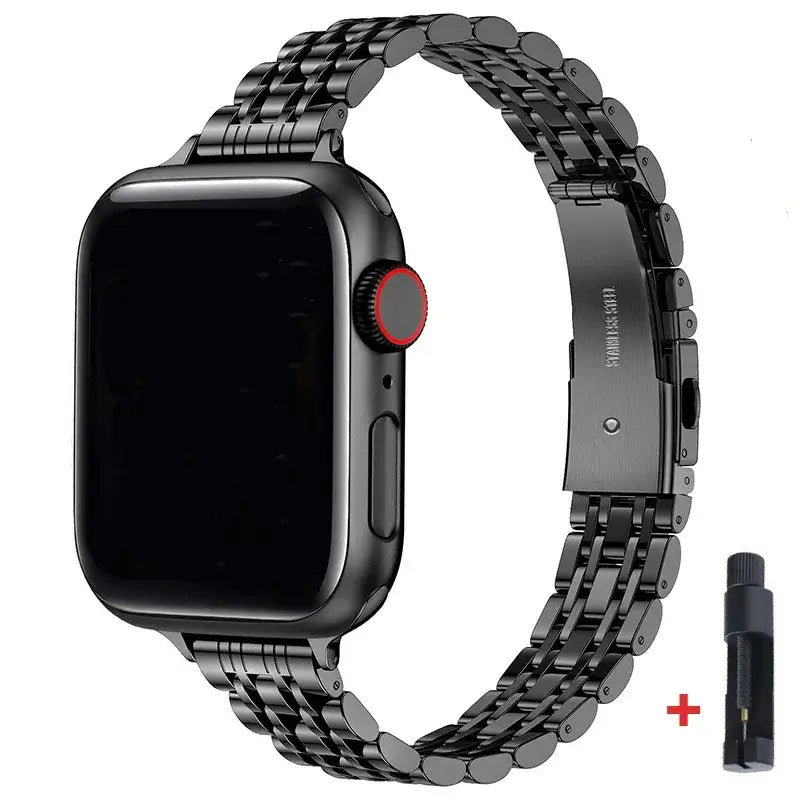 Apple Watch Stainless Steel Band - Sleek Durable Style - SJB-DIAMOND ELITES