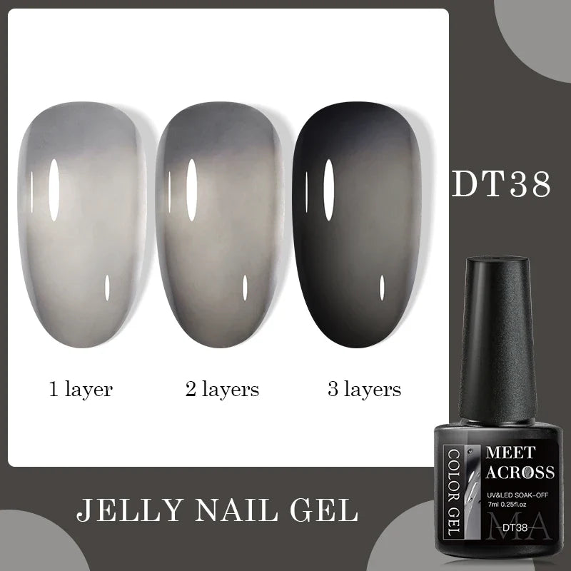 7ml Milky Jelly White Gel Nail Polish Natural Luster Long Lasting Nail Art All for Home DIY Manicure Soak Off UV LED Gel Vernis Lootquake LLC