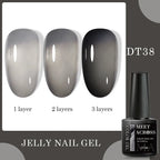 7ml Milky Jelly White Gel Nail Polish Natural Luster Long Lasting Nail Art All for Home DIY Manicure Soak Off UV LED Gel Vernis Lootquake LLC