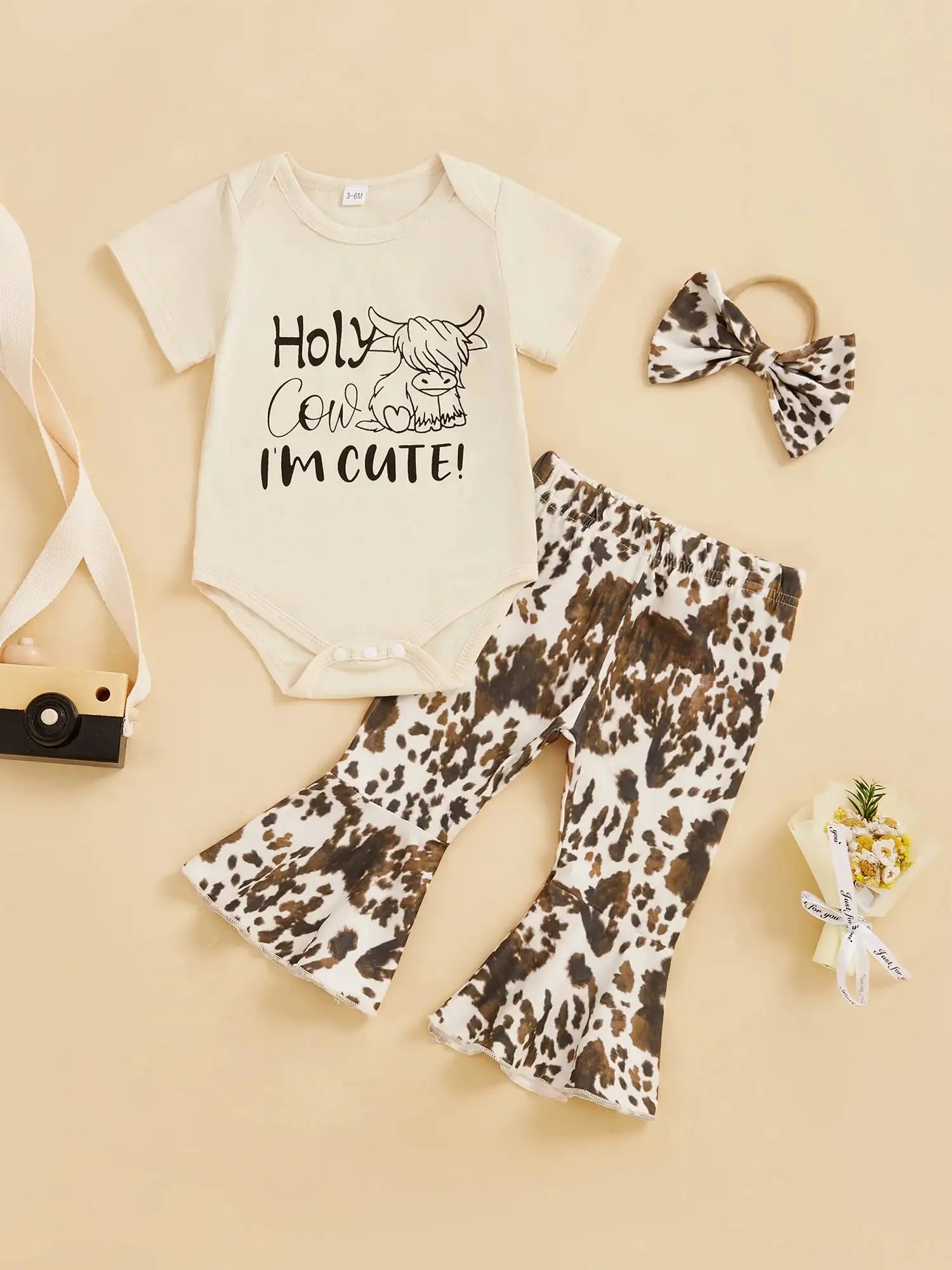 Toddler Girls Cute Summer Set Sleeveless Floral Print Romper with Ruffle Trim and Matching Bow Headband Adorable Outfit for