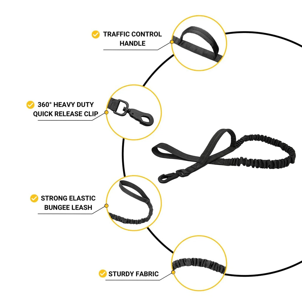 Ultimate Explorer Tactical Dog Harness & Leash Set Fashioned Furbabies