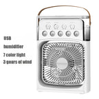 3 In 1 Fan AIr Conditioner Household Small Air Cooler LED Night Light Portable Humidifier Air Adjustment Fan Office Home Fan New Lootquake LLC