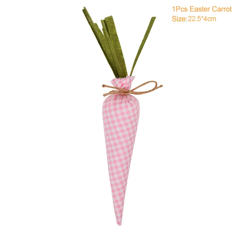 3/1pcs Nov Woven Easter Carrots Ornaments Hanging Pendant for Easter Home Decorations Supplies 2023 Kids Easter Favors Gifts Toy Lootquake LLC