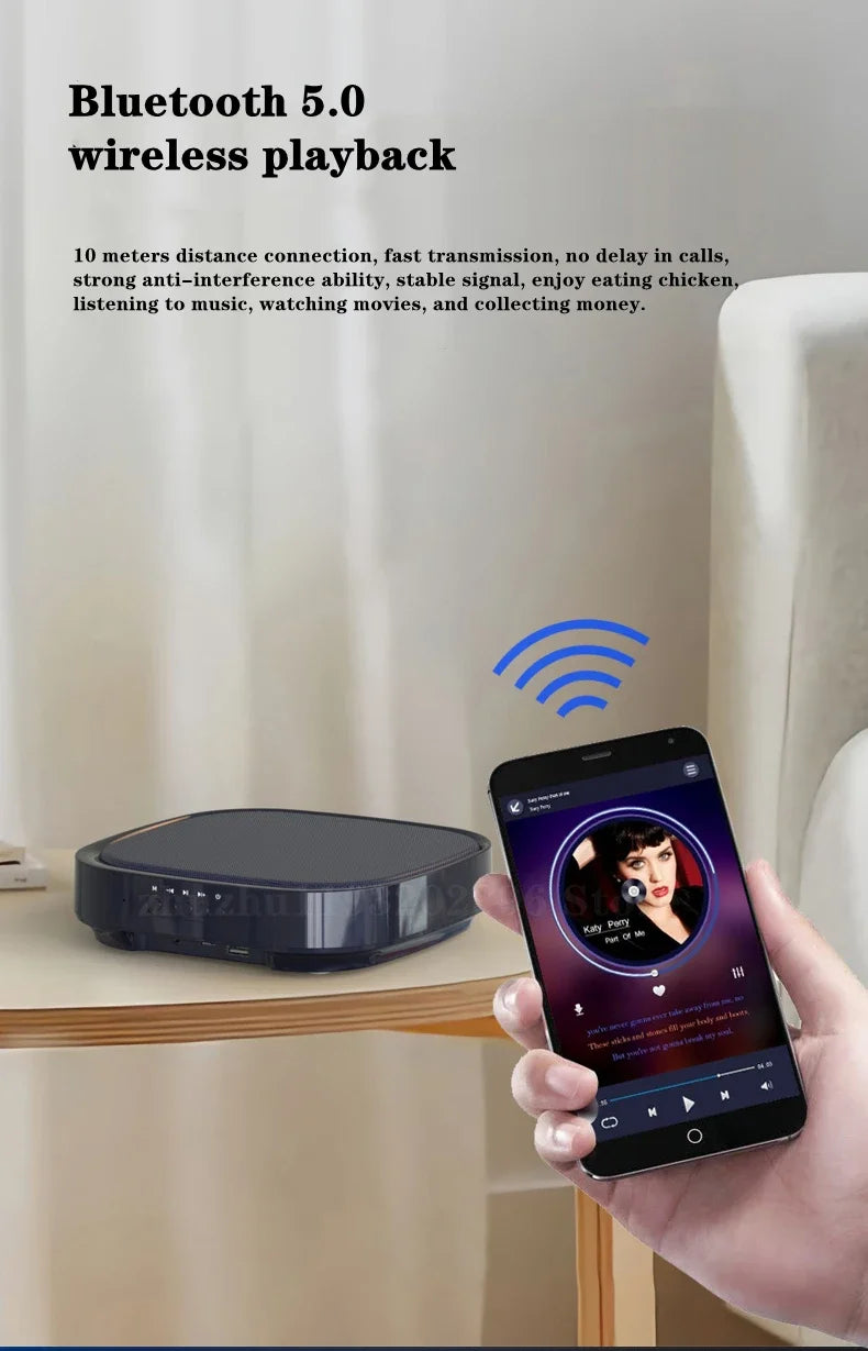 Shop Wall-mounted Bluetooth Speaker TWS Interconnection Built-in 4400 MAh Battery Boom Box Wireless 3D Surround Stereo Subwoofer Lootquake LLC