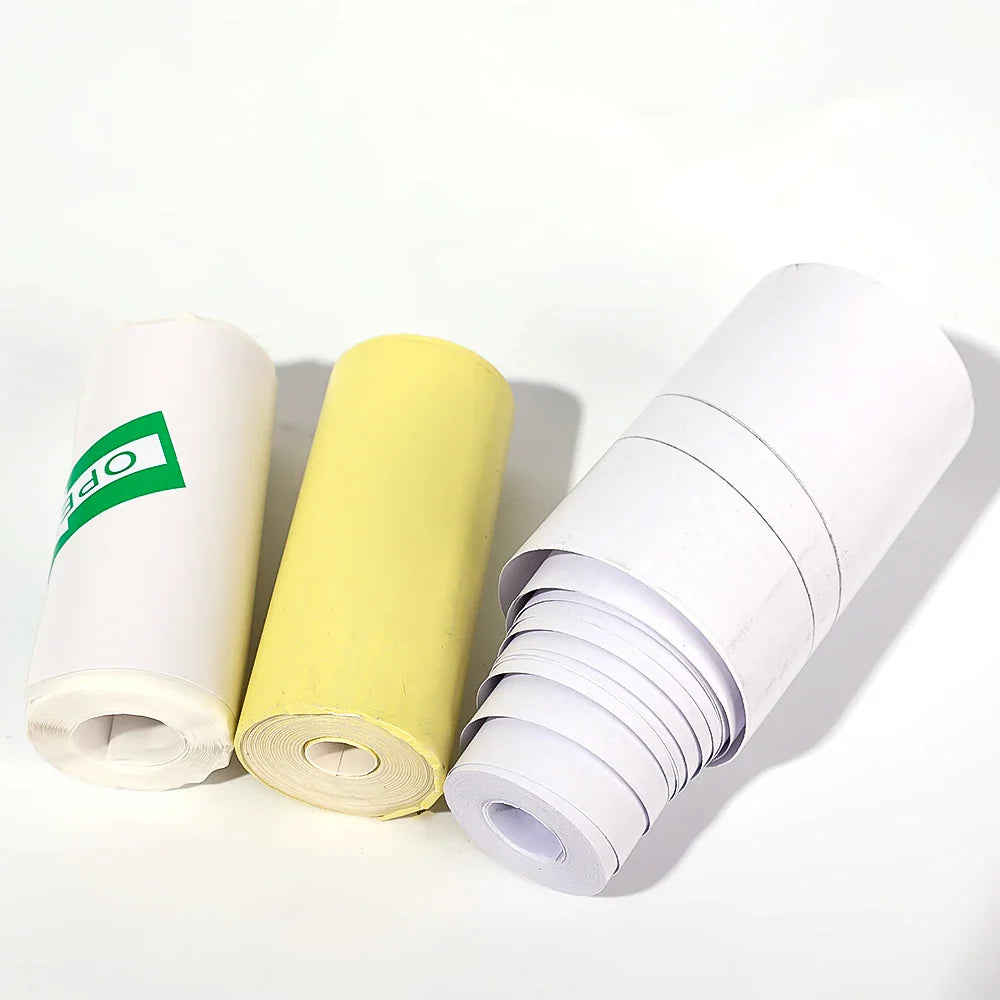 Self-adhesive Paper Sticker Colored Thermal Paper Roll for Mini Printer Kids Instant Print Camera HD Printing Paper Lootquake LLC