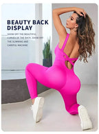 FlexiFit Backless Bodycon Yoga Jumpsuit THRIXINE