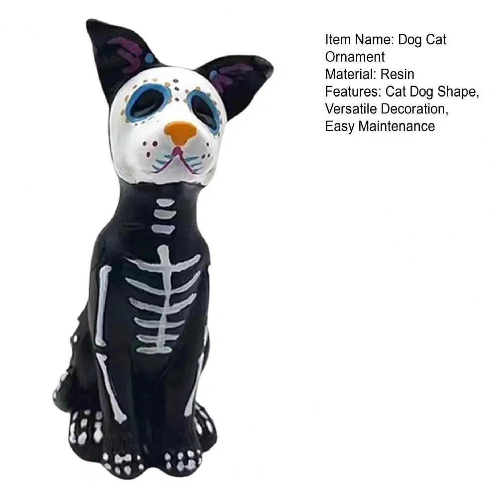 Halloween Home Decorations Dog Cat Ornament Spooky Halloween Haunted House Decor Ghost Cat Dog Ornament Sculpture for Home Lootquake LLC