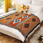 Bohemian Throw Blanket For Beds Outdoor Camping Blanket Sofa Cover Indian Sofa Towel Bed Cover Rug Tablecloth Living Room Decor Lootquake LLC