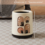 Premium Household Trash Can - Stylish Lidded Waste Bin with Wheels, Oversized Multipurpose Garbage Bin for Living Room & Bedroom Lootquake LLC