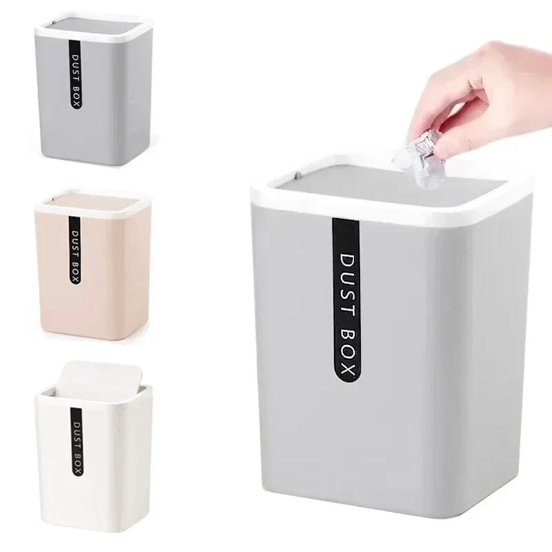 Creative Mini Small Waste Bin Desktop Garbage Basket Home Table Plastic Office Supplies Dustbin Trash Can Sundries Barrel Box Lootquake LLC