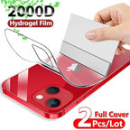 Full Cover Hydrogel Film For iPhone 13 7 8 Plus 6 6s Screen Protector 11 12 13 Pro mini XR X XS Max SE 2020 Back Film Not Glass Full Cover Screen Protector for iPhone Stevvex