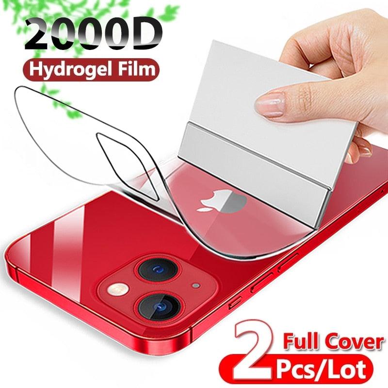 Full Cover Hydrogel Film For iPhone 13 7 8 Plus 6 6s Screen Protector 11 12 13 Pro mini XR X XS Max SE 2020 Back Film Not Glass Full Cover Screen Protector for iPhone Stevvex