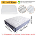 150/200x240x35cm Mattress Protector Packaging Bag Moisture-proof Dust Cover Thickness 0.08mm PE Transparent Moving Home Storage Lootquake LLC