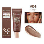 4 Colors Moisturizing Glow Foundation Liquid Long Lasting Natural Lightweight base Multi-purpose Illuminator Highlight Cream