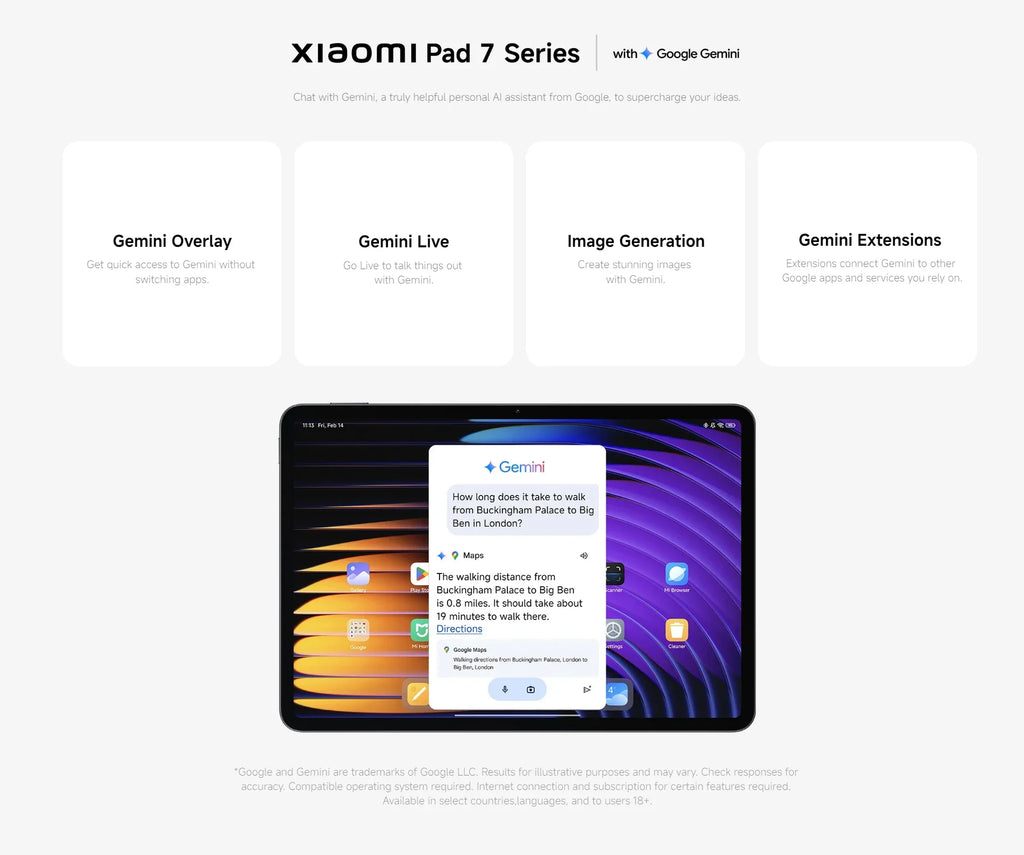 Global Version Xiaomi Pad 7 11.2'' Xiaomi HyperAI 144Hz 3.2K Display Snapdragon 7+ Gen 3 Octa core Processor 45W 8850mAh Battery Lootquake LLC