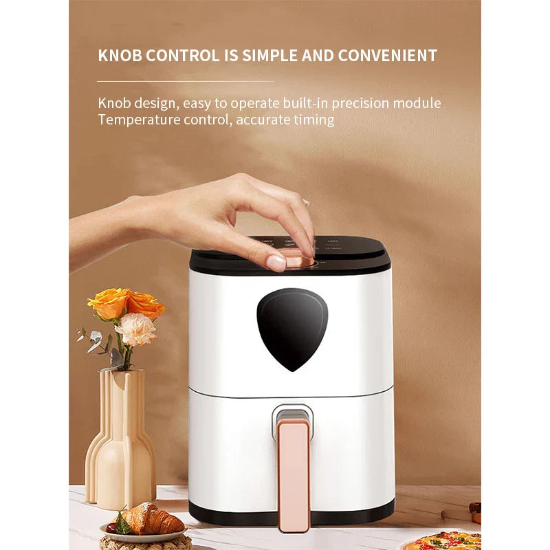 2025 New Xianke Air fryer 5L large capacity household barbecue multifunctional rotary electric fryer electric oven Pi-Mart