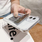 Transparent Card Slot Holder Case For iPhone11 13 12 Pro Max X XS XR Max 8 Plus Clear Shockproof Soft Wallet Cover Clear Case with Card Slot Slim Fit Shockproof Soft Protective Case Stevvex