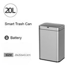 Trash Can Kitchen Sensor Recycle Bin Trash Can 20 Liters High Foot Wastebasket with Lid Dustbin Automatic Sensor Smart Trash Bin