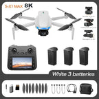 Lenovo Drone With screen RC 8K Professional HD Aerial Photography GPS Laser obstacle avoidance Three-axis gimbal Aircraft