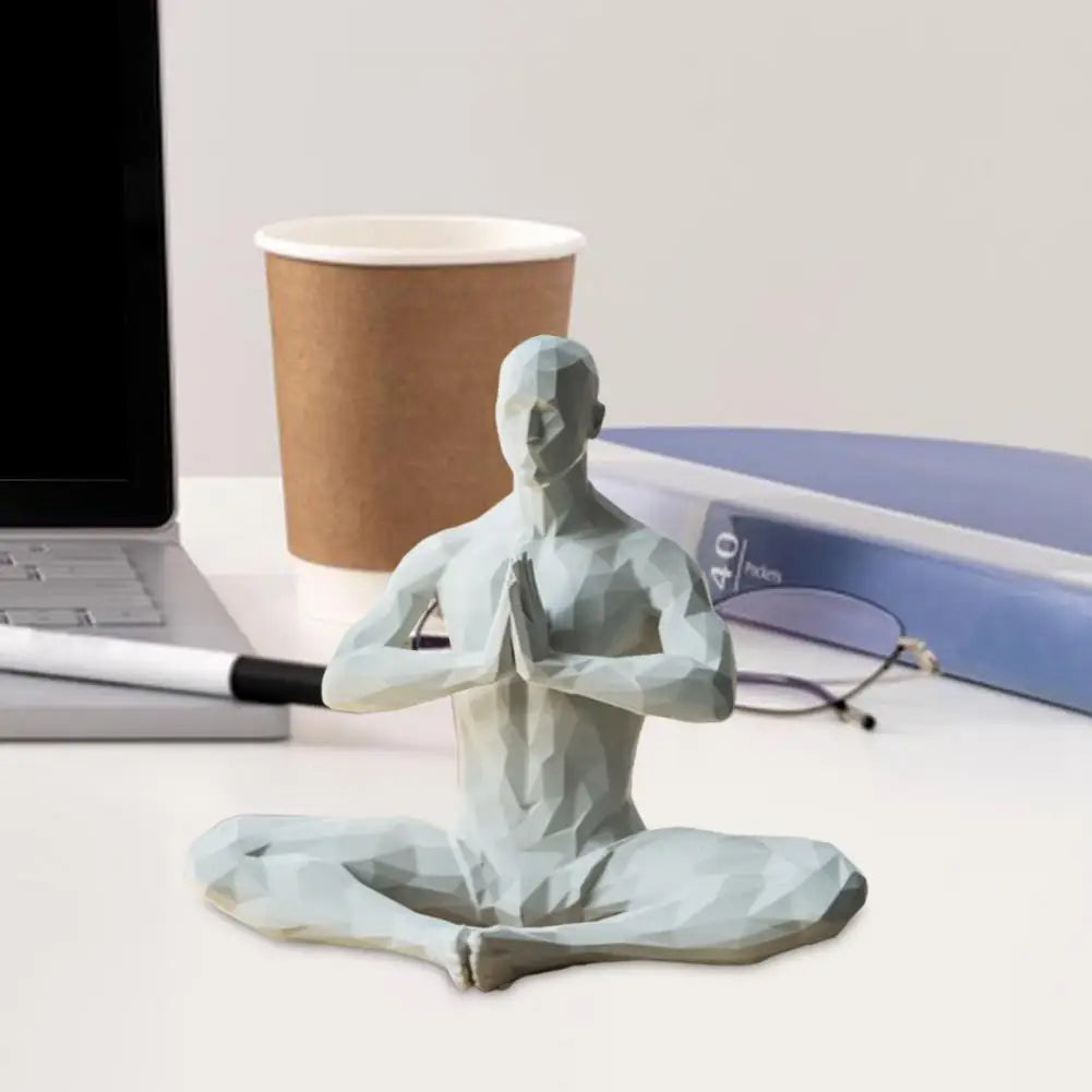 Yoga Man Meditating Abstract Statues Sculptures Yoga Figurine Nordic Living Room Home Decor Decoration Desk Ornaments Decor  ﻿