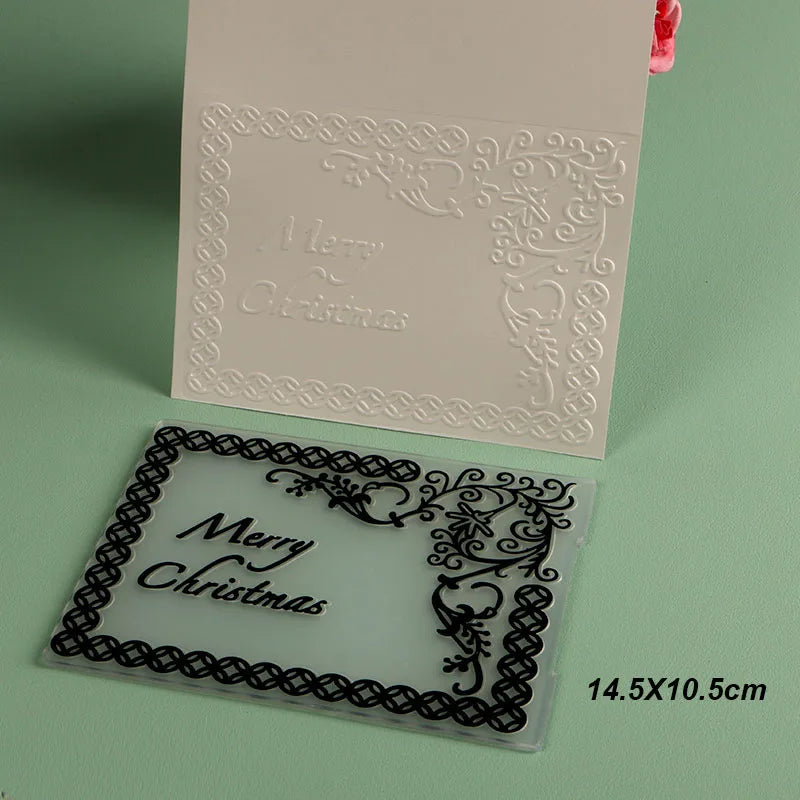 DUOFEN Crafts plastic embossing folder collection 2 paper embossing flower mold Christmas Birthday Easter day wedding Lootquake LLC