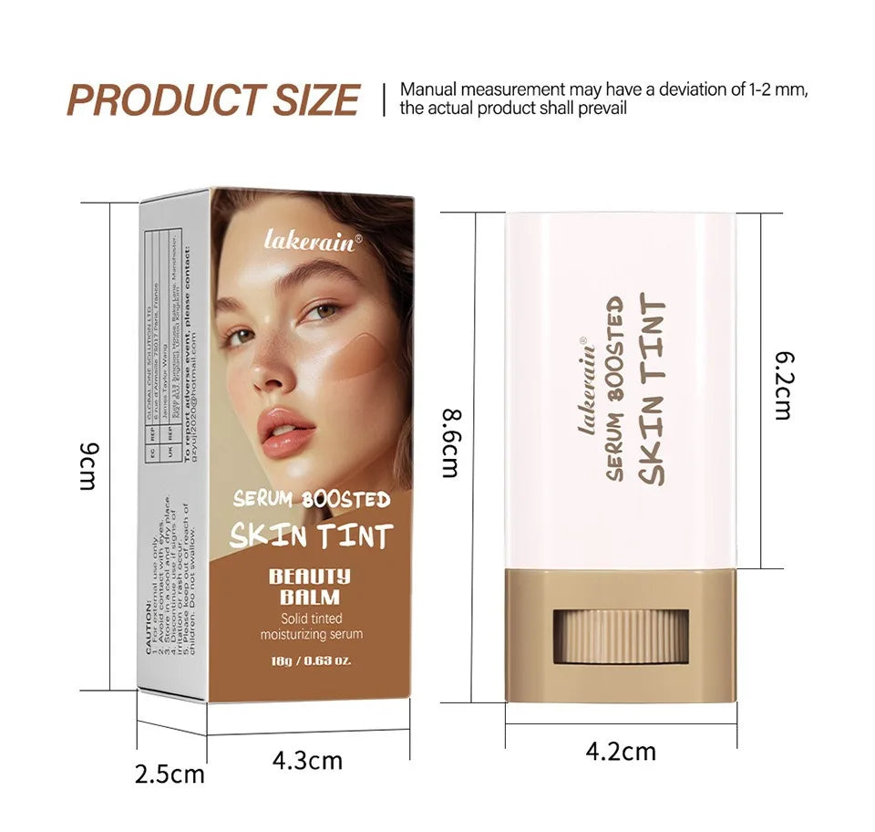 Foundation Stick Balm Skin Bronze Tint Eraser Foundation Stick Smooth Plumper Long-lasting Flawless Makeup Face Beauty Cosmetics Lootquake LLC