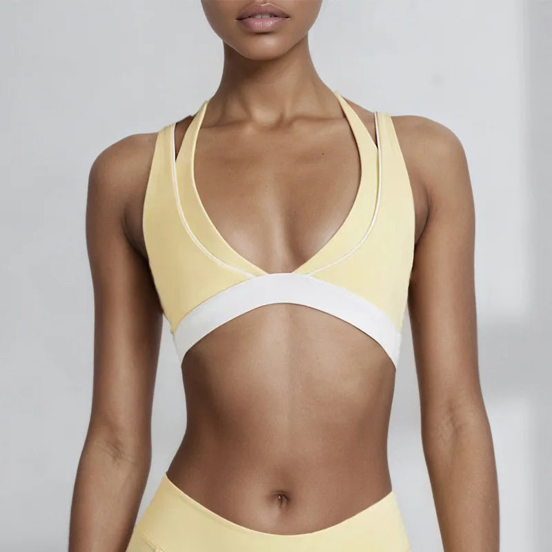 ZenFit DuoTone V-Neck Yoga Set THRIXINE