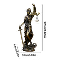 Imitation Copper Sculpture Of The Goddess Of Justice Classroom Desk Resin Ornaments Statue Of The Goddess Of Justice For Teacher