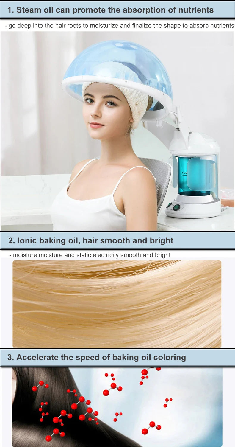 Face Hair Steamer Machine Humidifier Hot Nano Mist Sprayer Facial Ozone Vaporizer Hair Moisturizing Hydration Home Salon Steamer