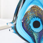 Exquisite Blue Stripe Tropical Fish Sculpture Hand-blown Glass Sculpture Home Decoration Glass Fish Home Interior Decor Craft Lootquake LLC
