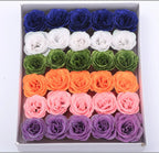 30pcs of 7cm Glitter spray artificial flower rose for Christmas gift hot Valentine DIY bouquet easter wedding Birthday decor Lootquake LLC