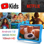PRITOM 10 inch Kids Tablet Android 12 Tabletas 32GB, Quad-Core, 6000mAh, Large HD IPS Display, WiFi 6, Dual Camera, Bluetooth, Lootquake LLC