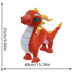 Cute Green Dragon Plush Toy, Stuffed Animal Dinosaur Doll, Christmas Halloween Thanksgiving Day Easter New Year Gift Lootquake LLC