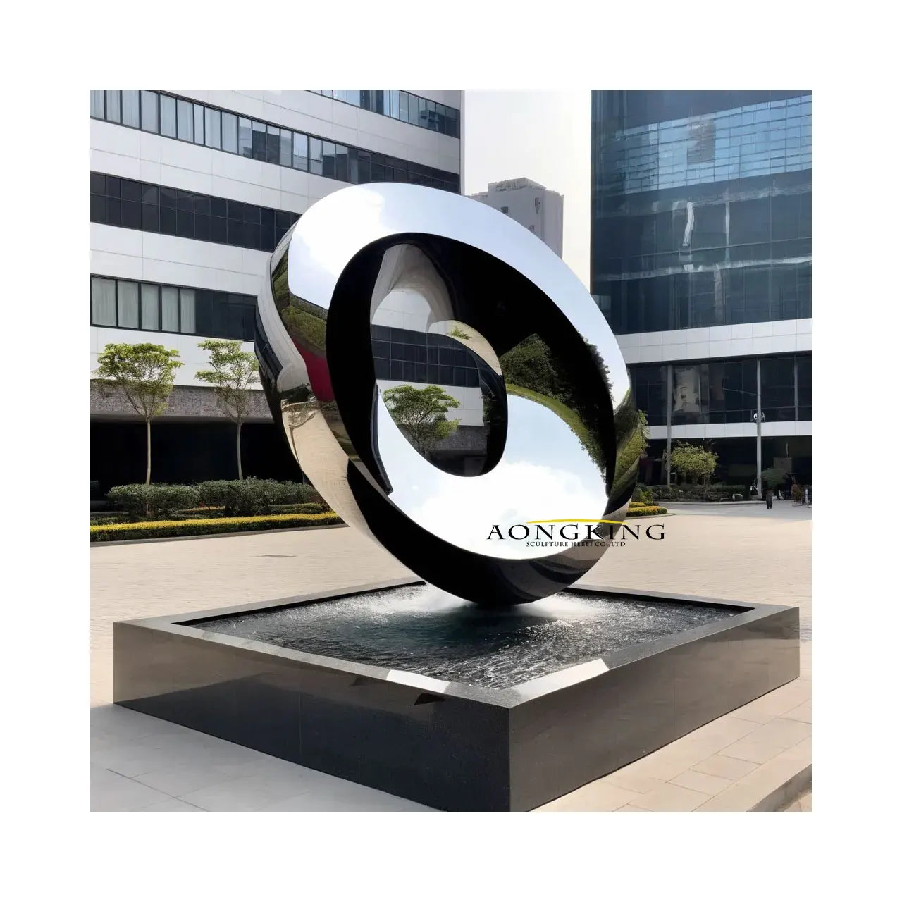 Garden Art Design large sculpture stainless steel statue hand-shaped statue