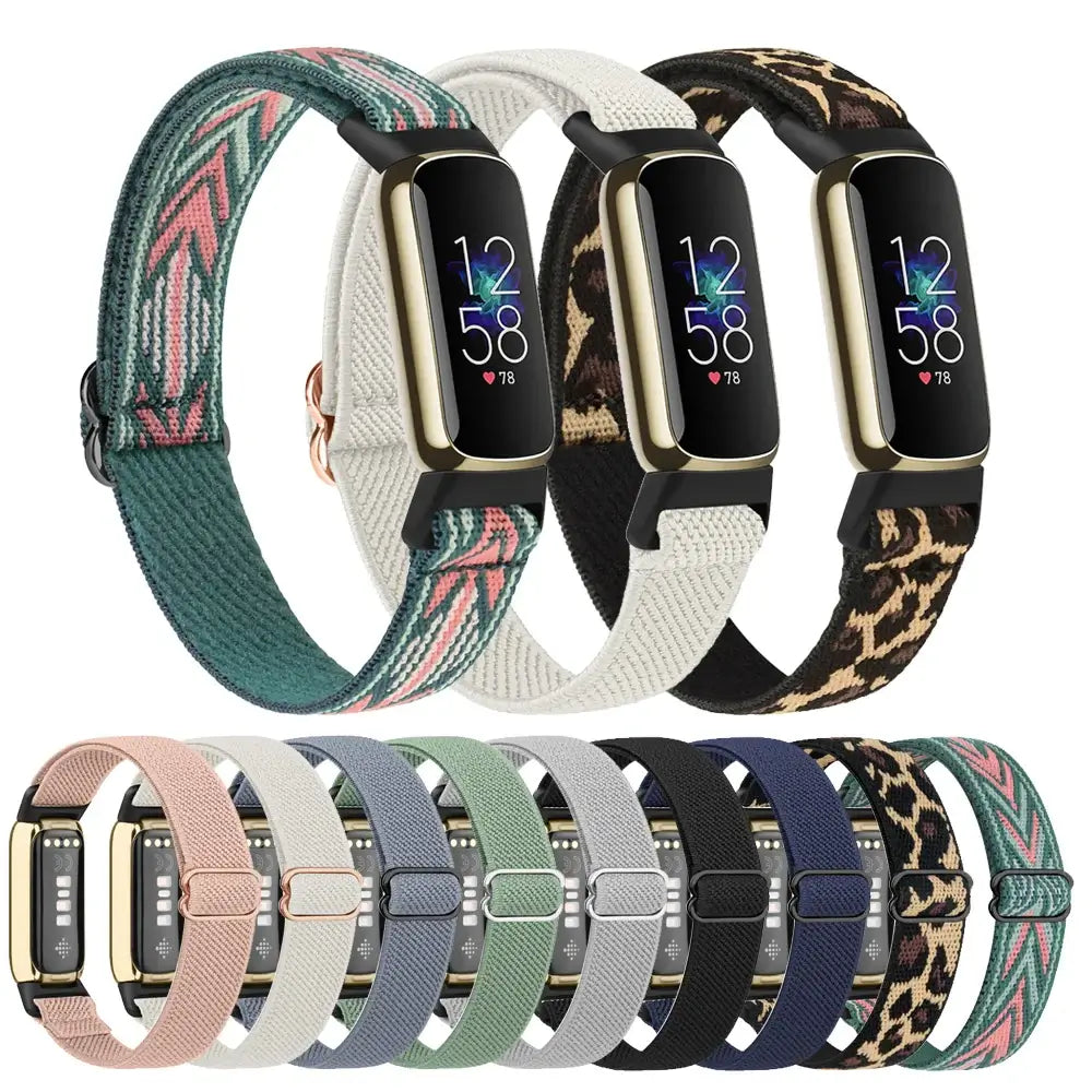 Fitbit Luxe Nylon Band - Durable, Soft, Breathable Design - SJB-DIAMOND ELITES