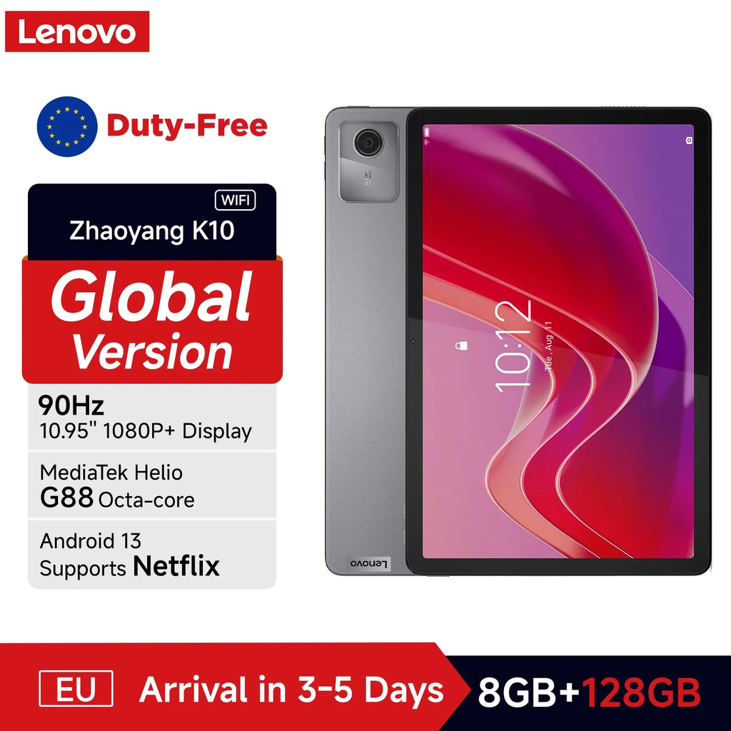 Lenovo Tab K10 M11 TB330FU 6/8+128GB Zhaoyang Tablets K10 MediaTek Helio G88 Global Rom Support OTA 10.95-inch Screen GPS WIFI Lootquake LLC