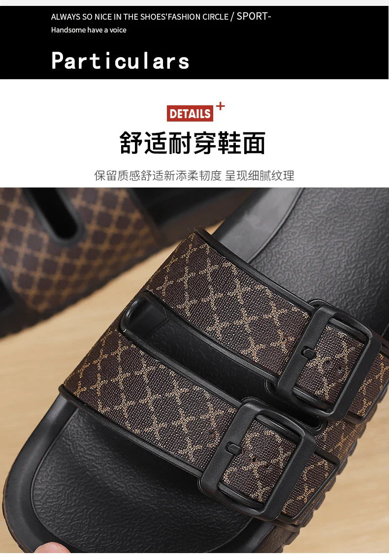 Brand Men Women Sandals Summer Designer Couple Cork Clogs Sandals Luxury Classic Unisex Mules Beach Slide With Adjustable Buckle Lootquake LLC
