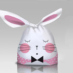 50Pcs Easter Rabbit Ear Bags Cookie Candy Gift Plastic Bags Pouch Baking Packaging for Biscuits Easter Decoration 2024 Birthday Lootquake LLC