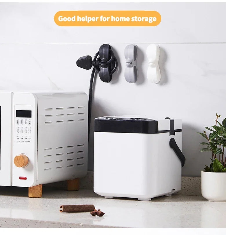 Kitchen storage wire winder, household traceless plug fixed power cord organizer, wire and cable management, home storage tools Lootquake LLC