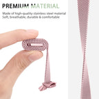 Fitbit Luxe Steel Magnetic Band - Elegant Mesh Design - SJB-DIAMOND ELITES