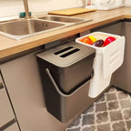Space-Saving Quiet-Close Trash Can - 3/5L, Eco-Friendly Sealed Bin For Kitchen & Office, No Electricity Needed Lootquake LLC